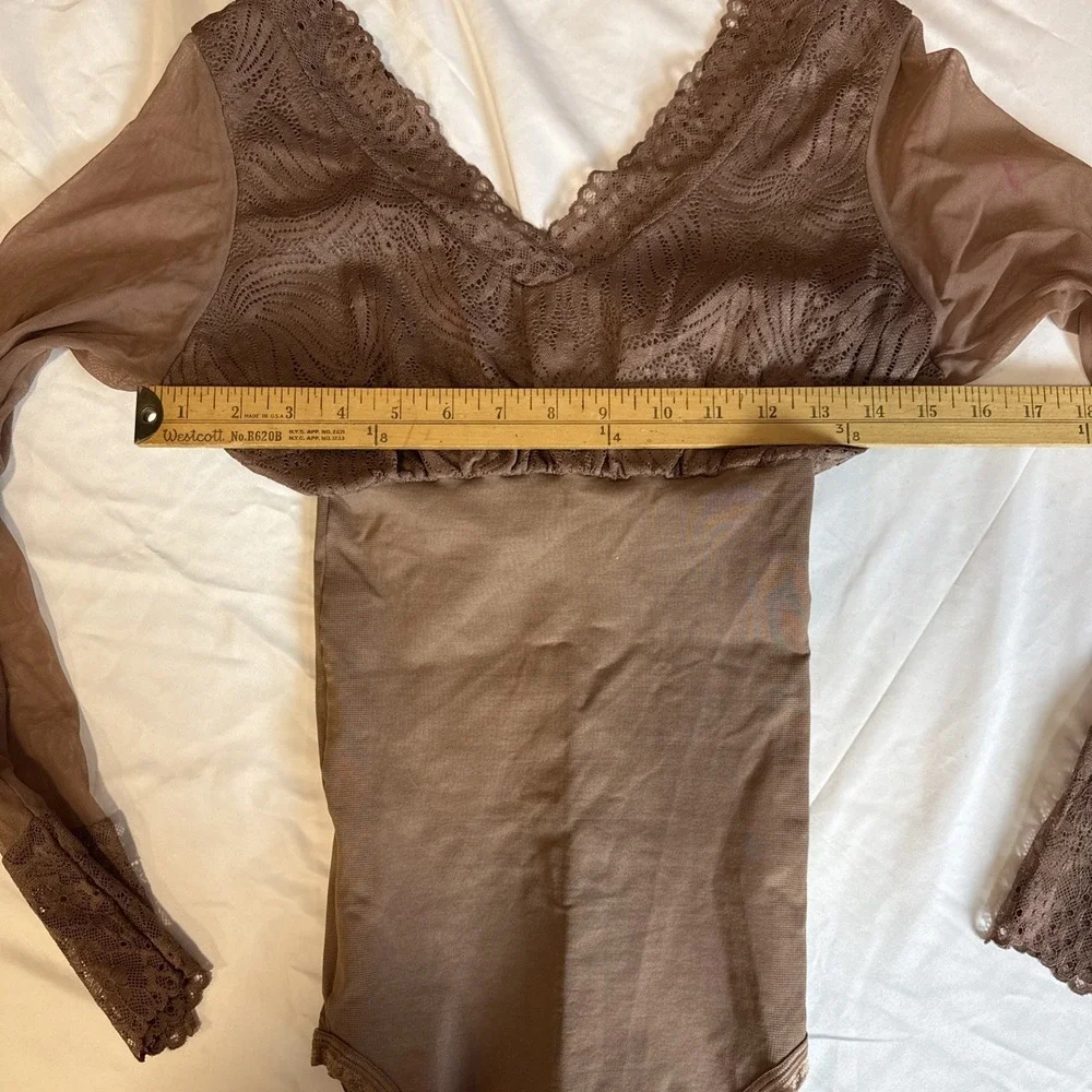 Tissini Faja Women's Brown‎ Body Sharper Grethel Size Large Compression Bodysuit